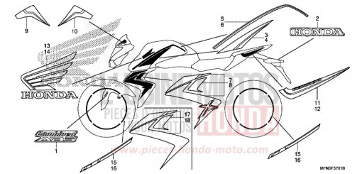 MARQUE (CB1000RE,RF/1000RAE,RAF) CB1000RE de 2014
